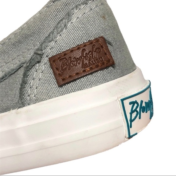 Blowfish Gray Distressed Canvas Sneakers - Picture 6 of 14